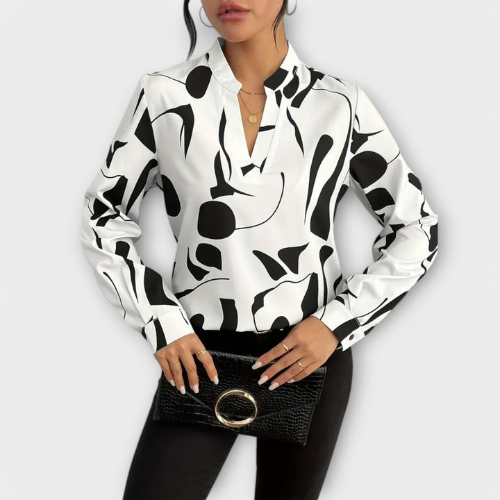 Breathable Longsleeve Blouse in White