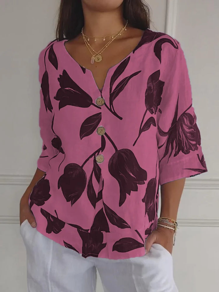 Effortless Longsleeve Blouse in Pink