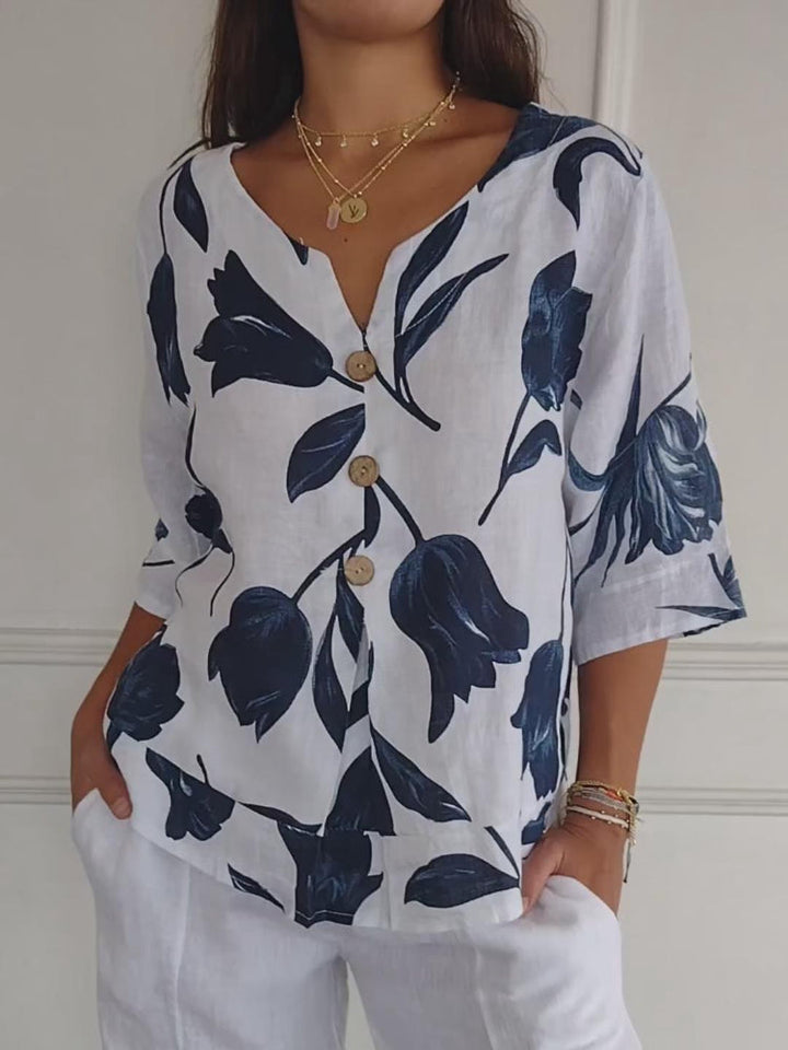 Effortless Longsleeve Blouse in White