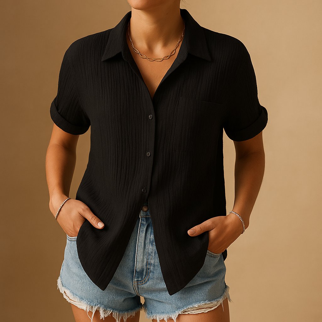 Effortless Summer Shirt in Black