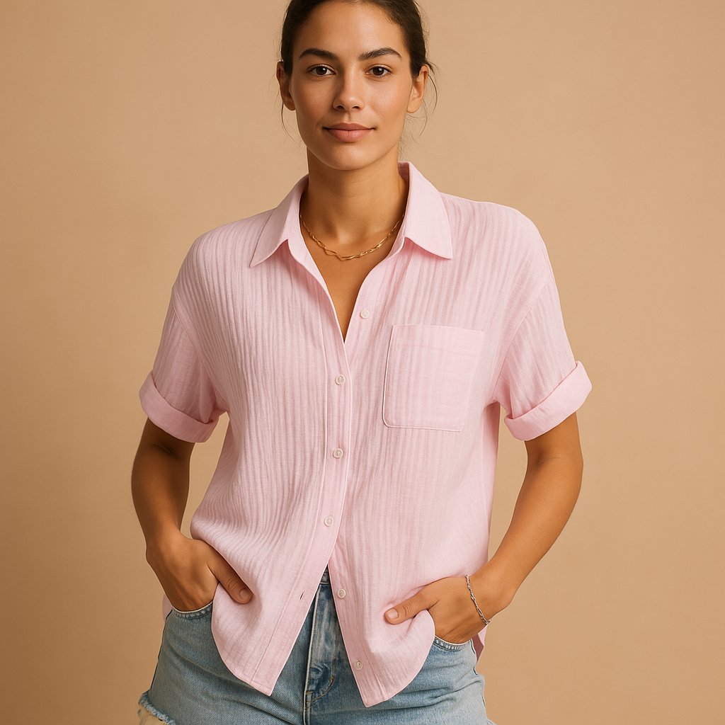 Effortless Summer Shirt in Pink