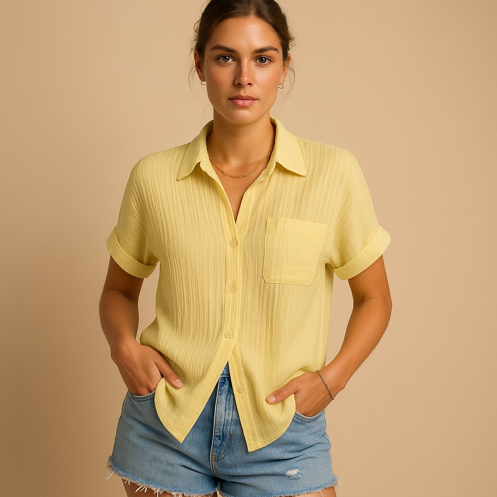 Effortless Summer Shirt in Yellow