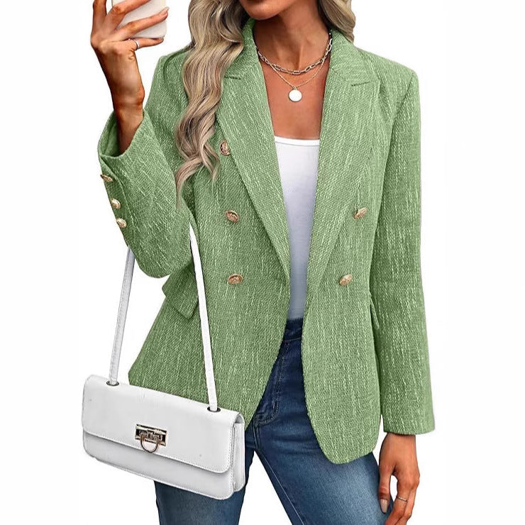 Elegant Double-Breasted Blazer for Women (6)