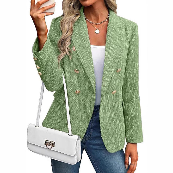 Elegant Double-Breasted Blazer for Women (6)