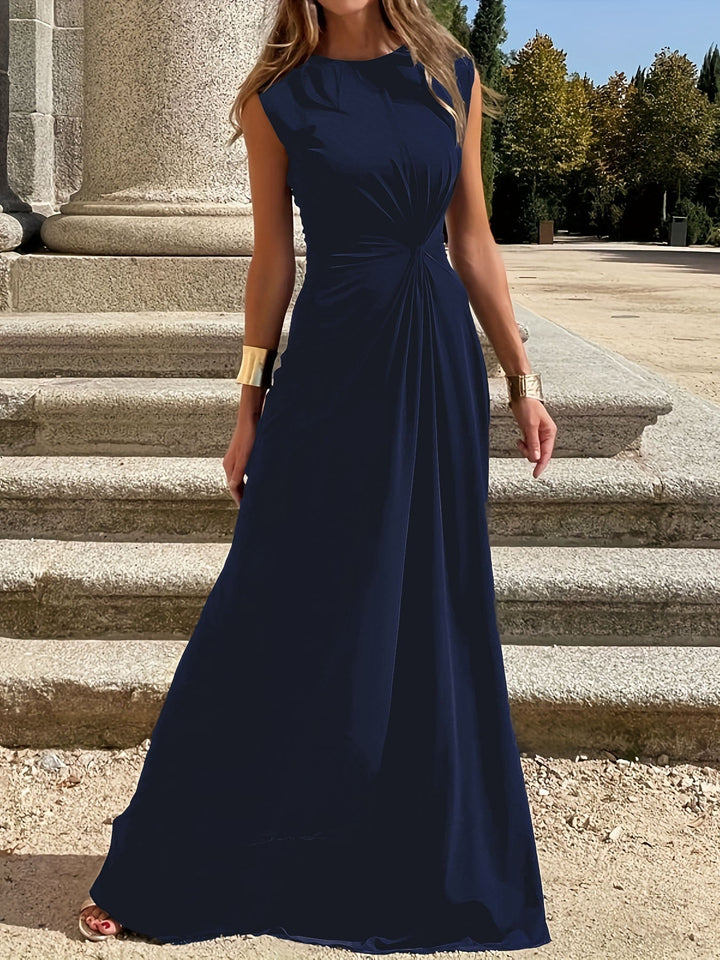 Women's Elegant Maxi Dress for Wedding Guests in Wine red 6