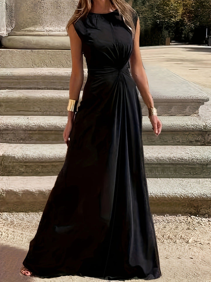 Women's Elegant Maxi Dress for Wedding Guests in Wine red 7