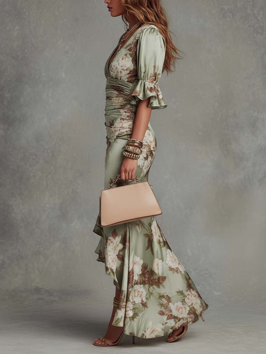 Elegant Fall Wedding Guest Maxi Dress (2)
