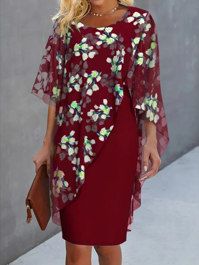 Elegant Floral Spring Dress (5)