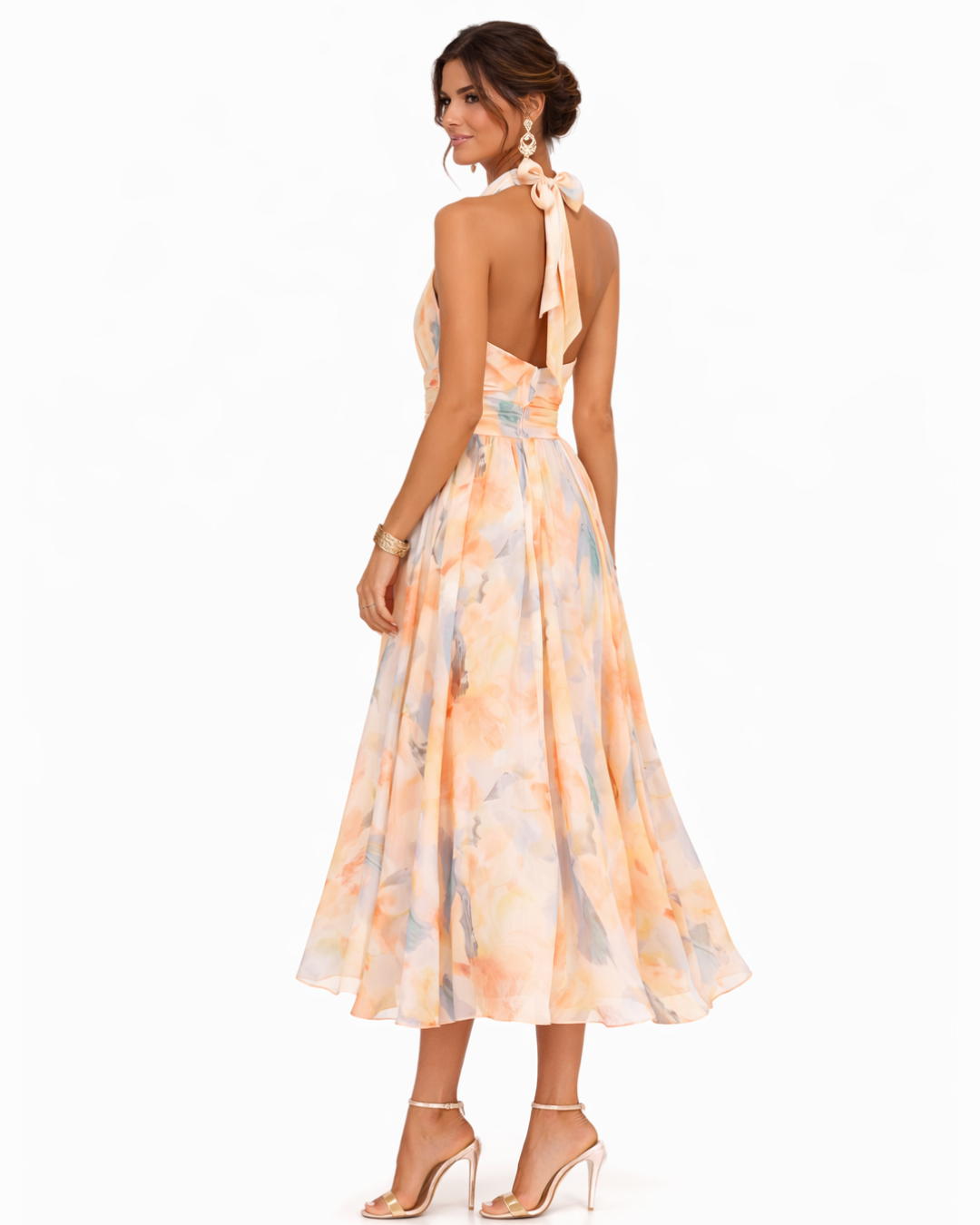 Elegant Linen Maxi Dress for Summer (4)