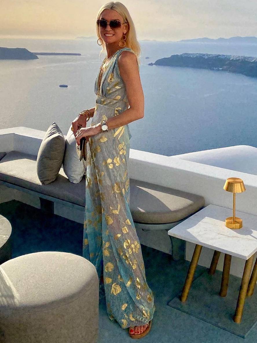 Elegant maxi wedding guest dress for women (7)