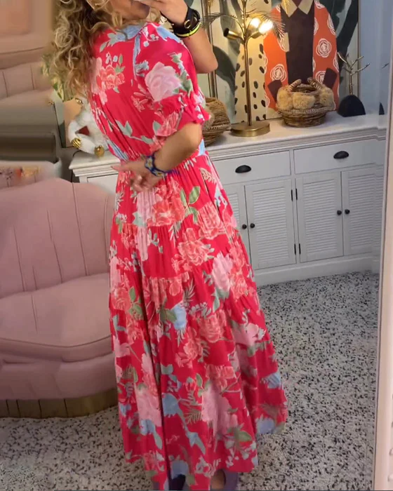 Elegant Spring Floral Dress (3)