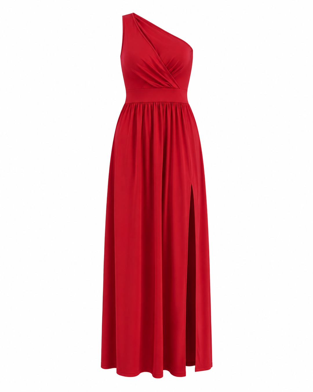 Elegant Women's Maxi Cocktail Dress with One-Shoulder (5)