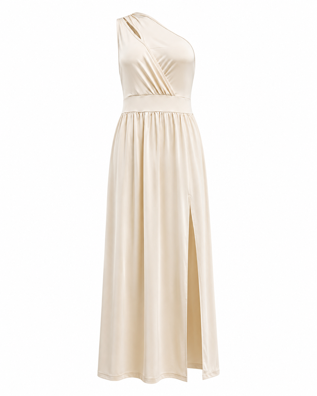 Elegant Women's Maxi Cocktail Dress with One-Shoulder (7)