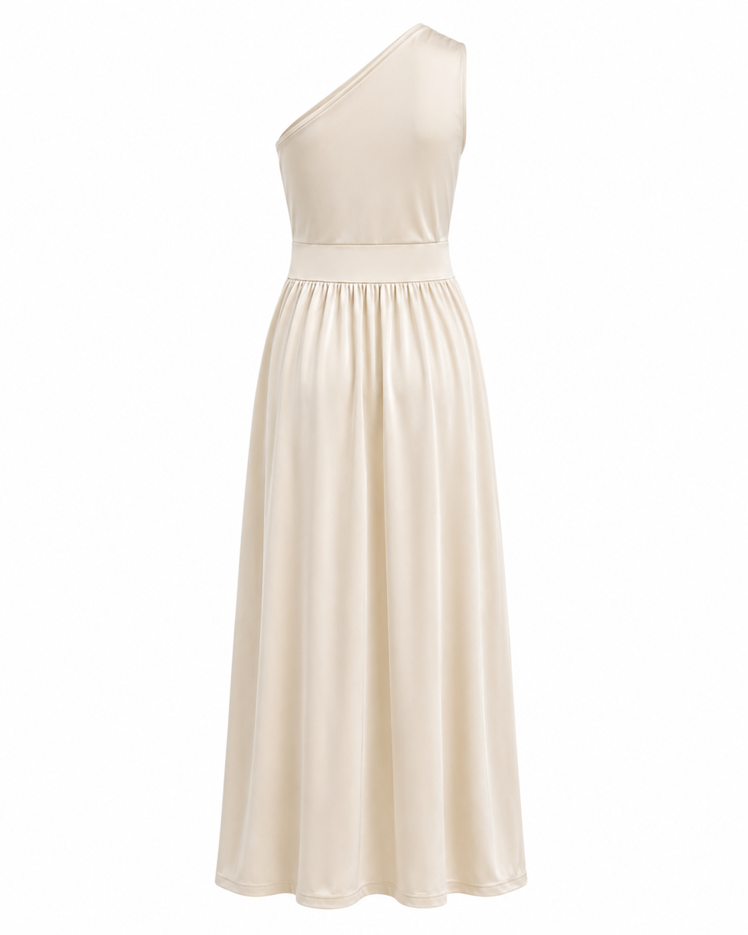 Elegant Women's Maxi Cocktail Dress with One-Shoulder (8)
