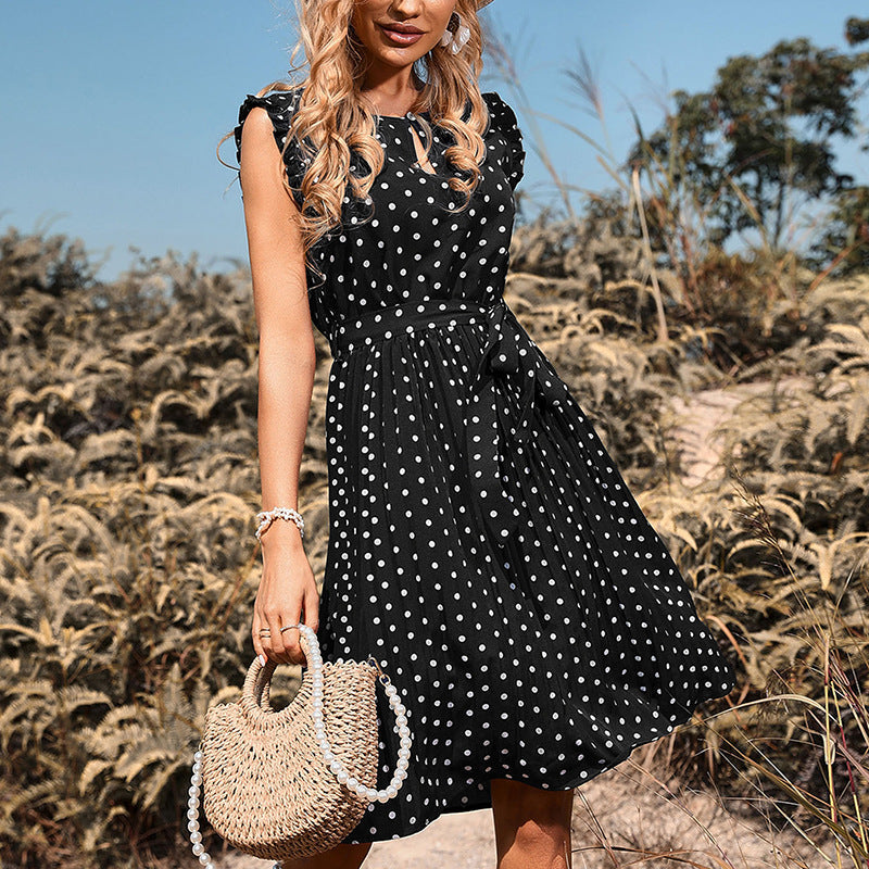 Lightweight Polka Dot Dress for Women