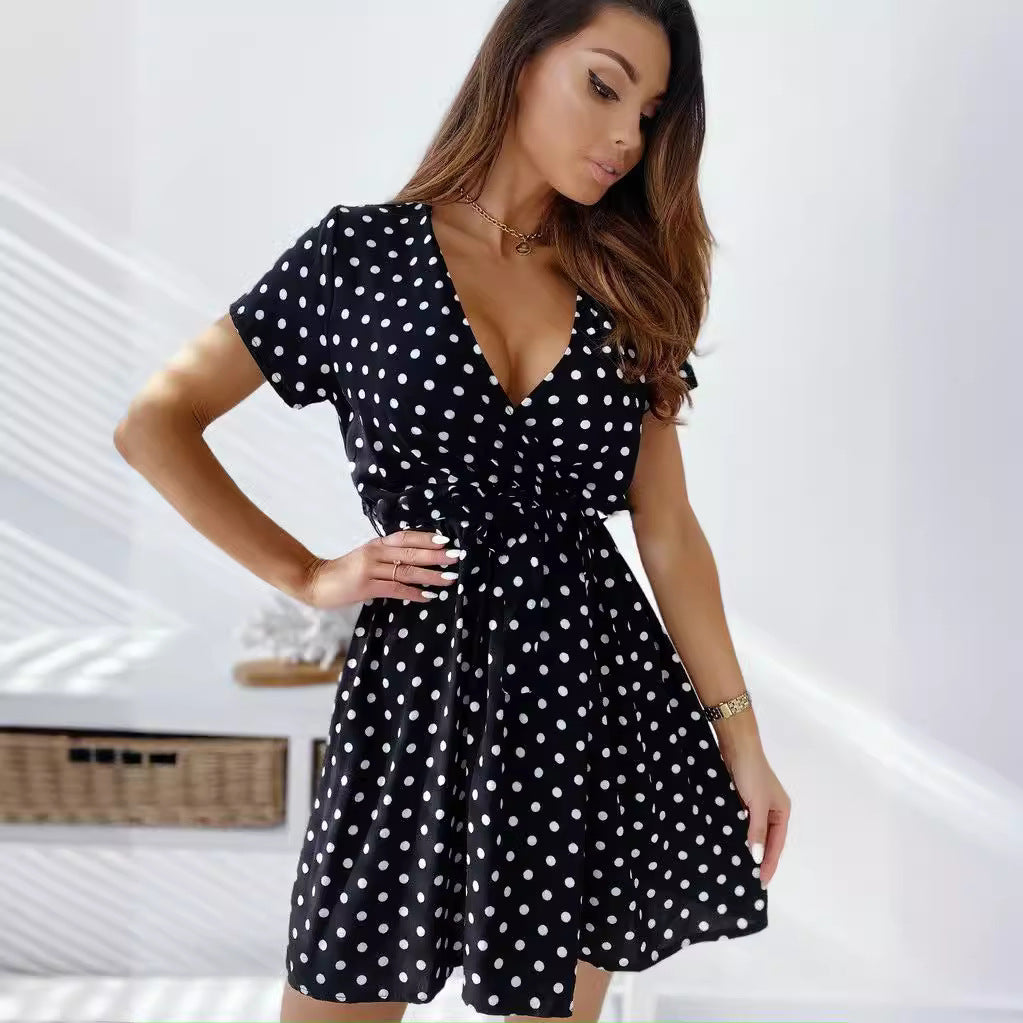 Lune London | Chic Polka Dot Mini Dress for Summer (3)