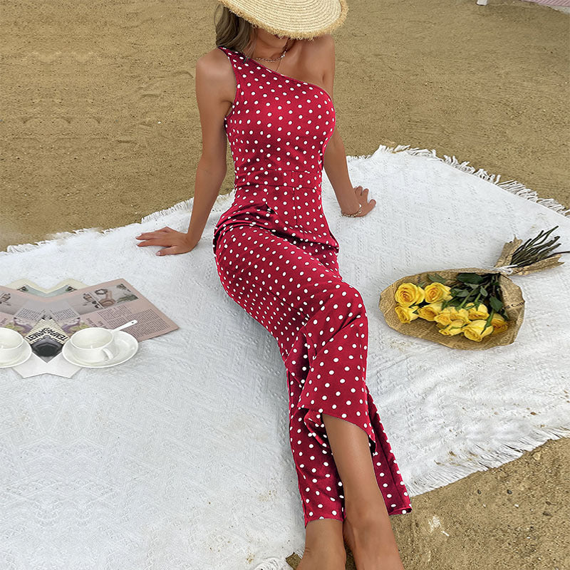 Polka Dot Maxi Summer Dress for Women