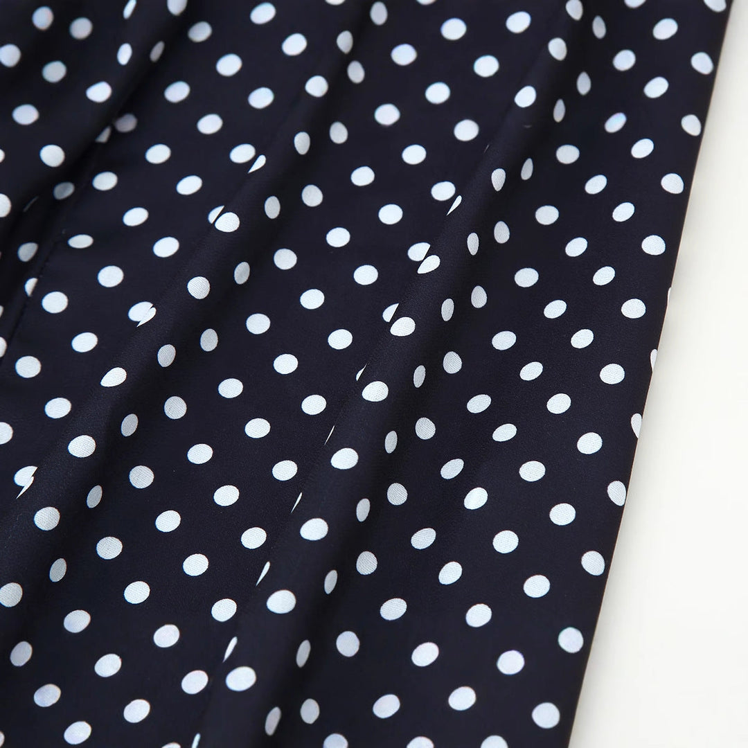 Polka dot midi dress for women (5)