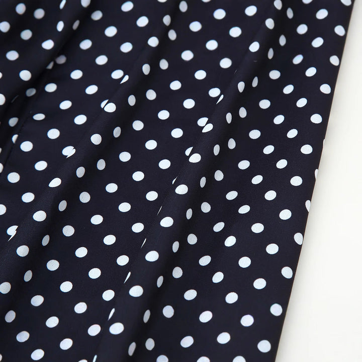 Polka dot midi dress for women (5)