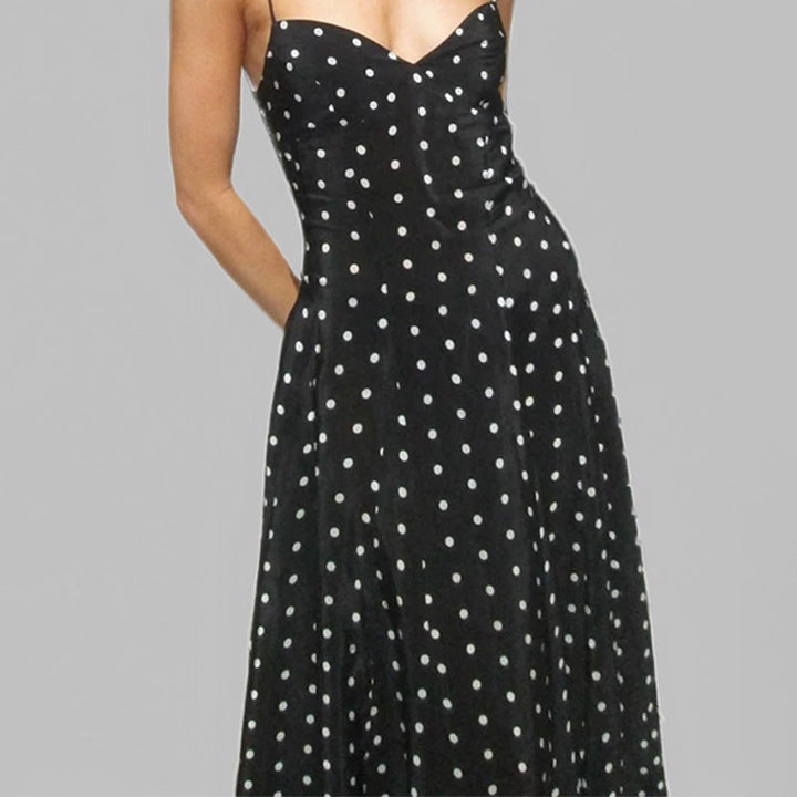 Polka Dot Summer Maxi Dress Lune London (3)