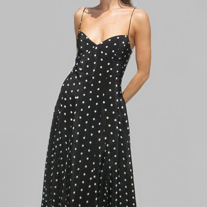 Polka Dot Summer Maxi Dress Lune London (4)