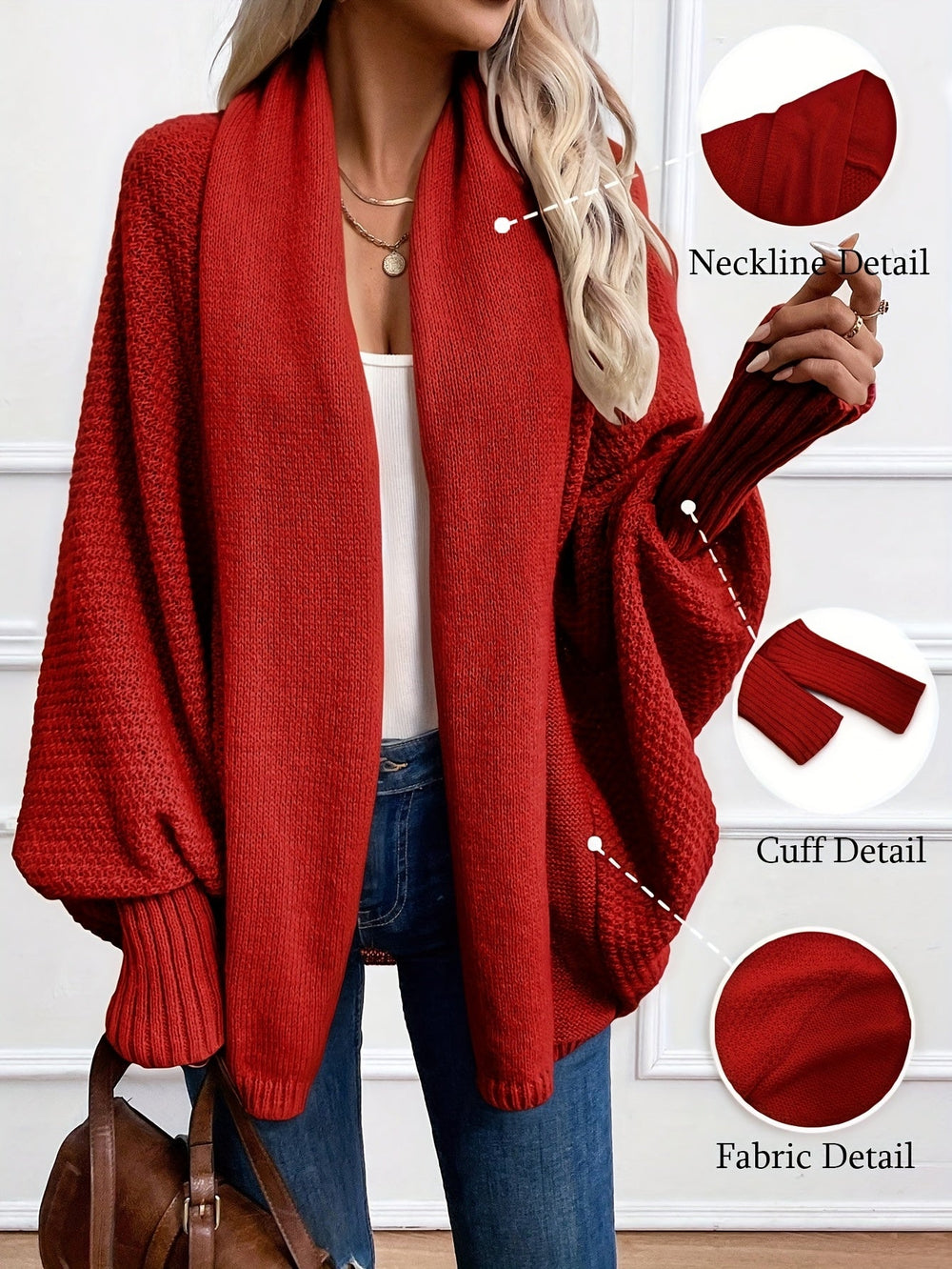 Relaxed Open-Front Cardigan (2)