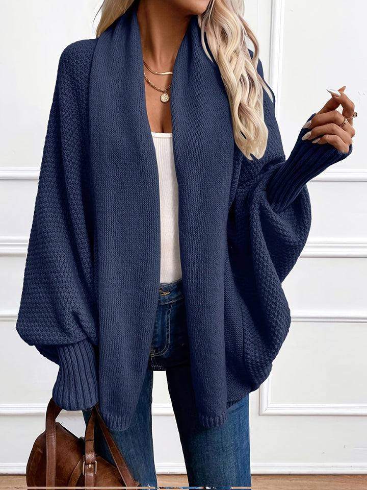 Relaxed Open-Front Cardigan (3)