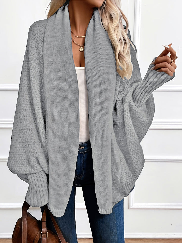 Relaxed Open-Front Cardigan (5)