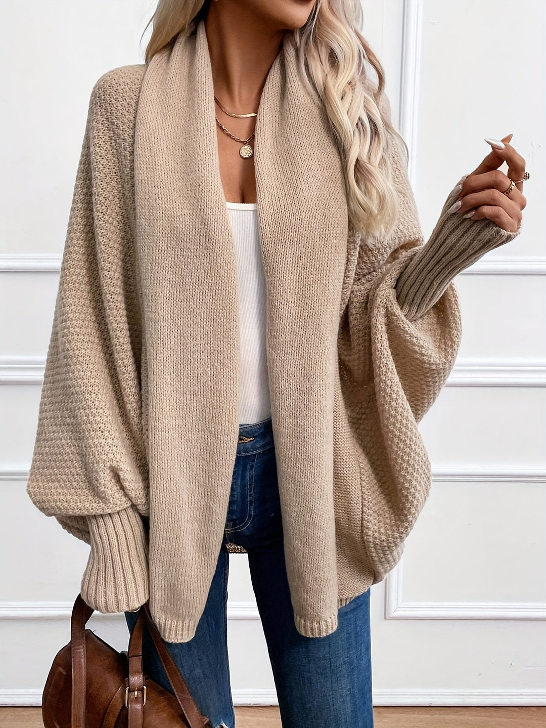 Relaxed Open-Front Cardigan (7)