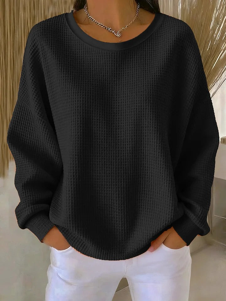 Versatile Comfort-Pullover in Black