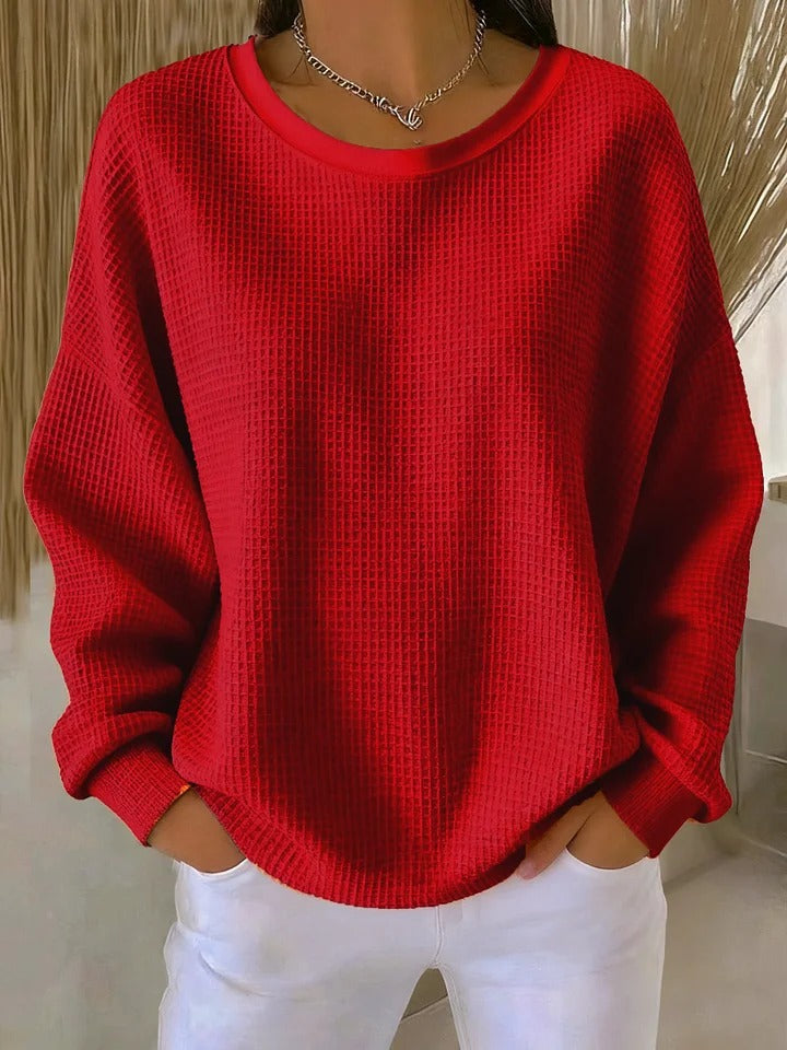 Versatile Comfort-Pullover in Red