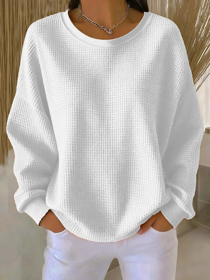 Versatile Comfort-Pullover in White