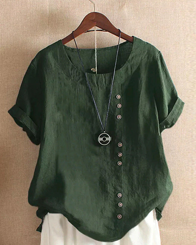Versatile Longsleeve Blouse for Everyday Wear in Green