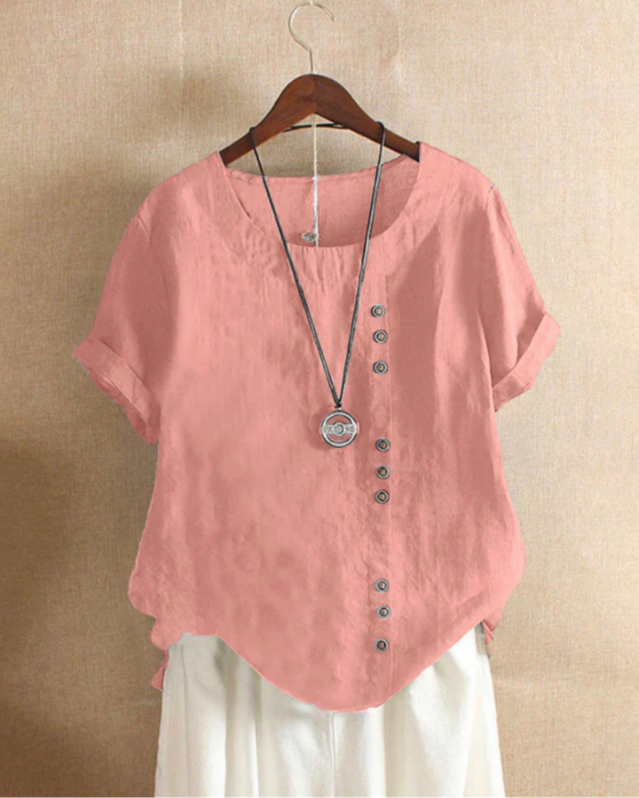 Versatile Longsleeve Blouse for Everyday Wear in Pink