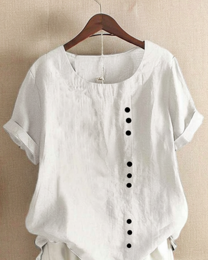 Versatile Longsleeve Blouse for Everyday Wear in White