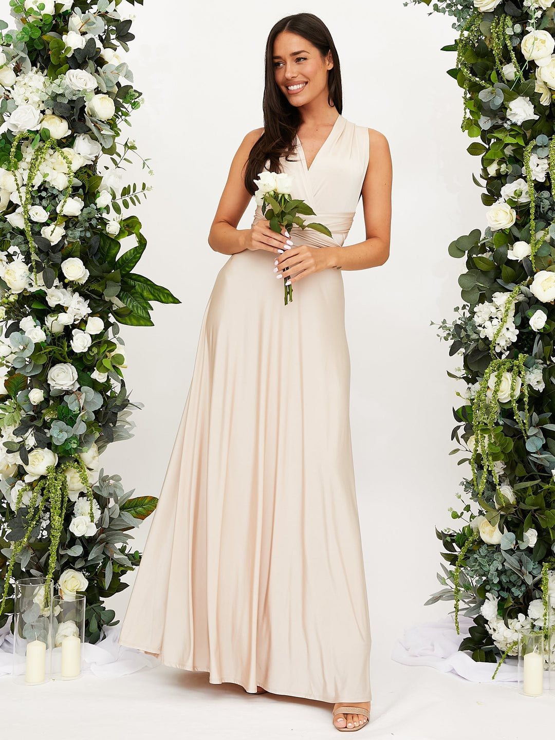 Versatile Spring Dress in Champagner
