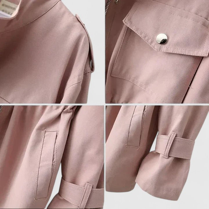 Women's Adjustable Waist Spring Trenchcoat (5)