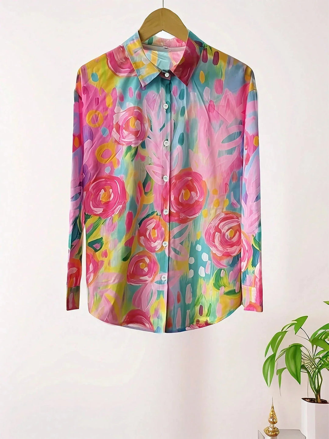 Women's Blouse with Colorful Playful Print (7)