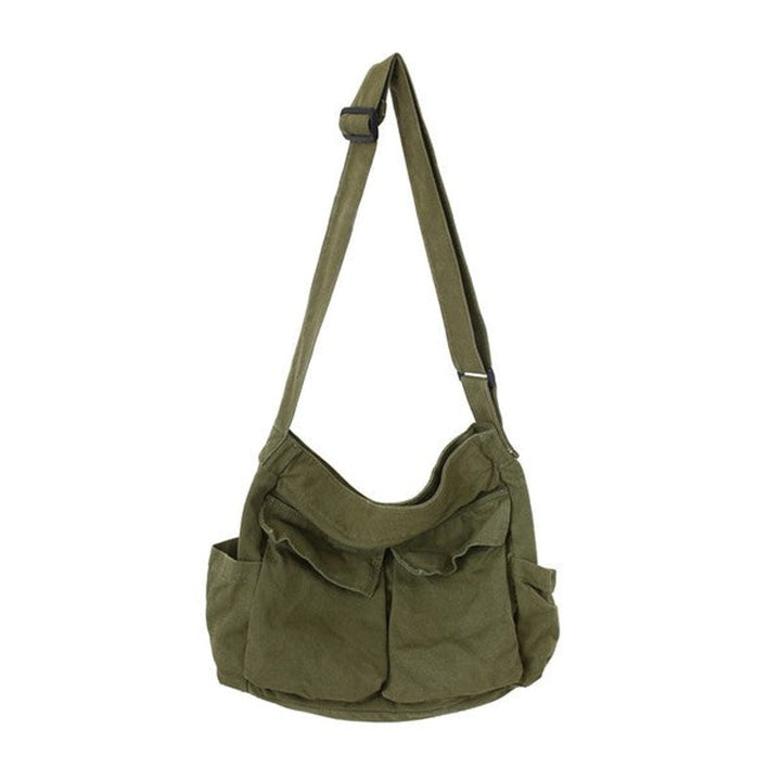 Women's Canvas Crossbody Bag with Multiple Pockets (6)