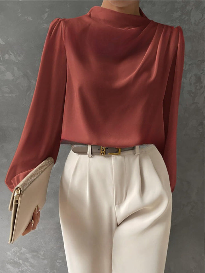 Women's Casual Longsleeve Blouse for Summer in Koralle