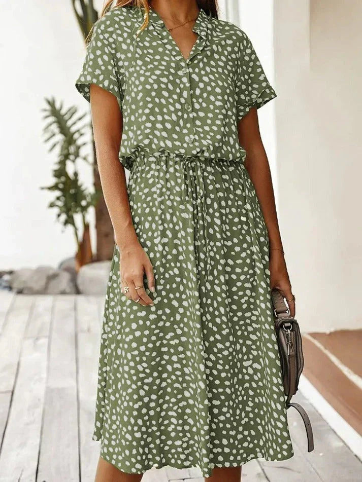 Women's Casual Polka Dot Dress for Summer