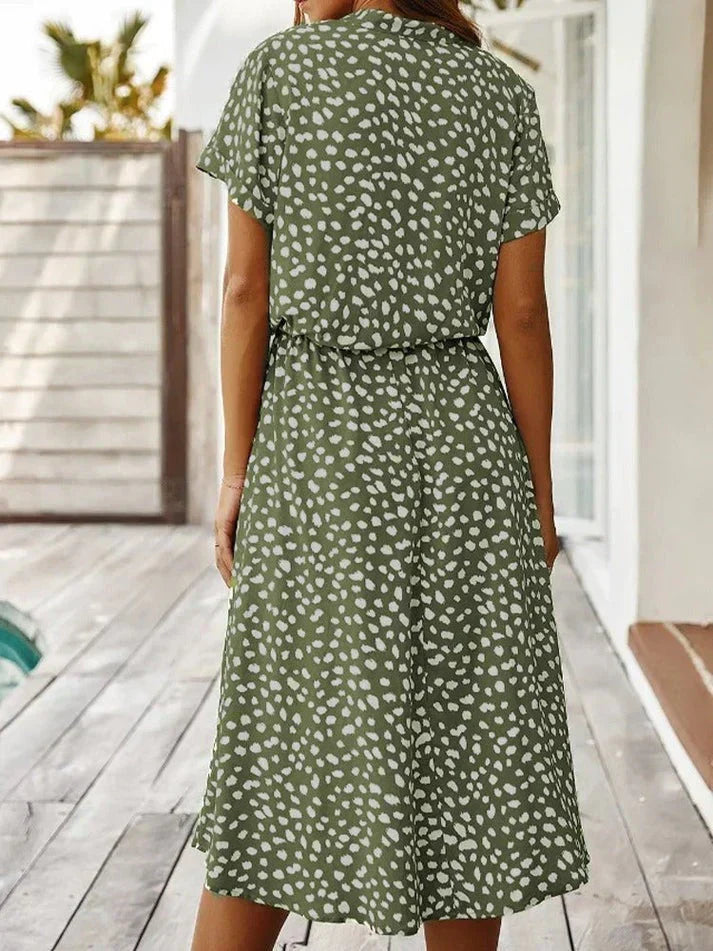 Women's Casual Polka Dot Dress for Summer (2)