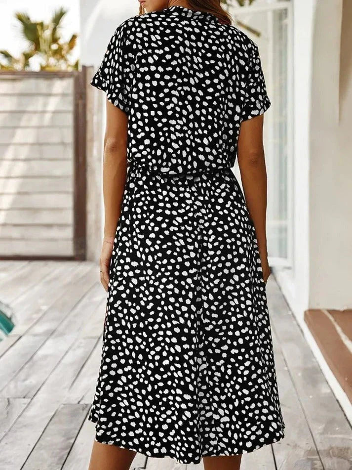 Women's Casual Polka Dot Dress for Summer (5)