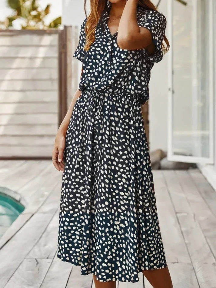 Women's Casual Polka Dot Dress for Summer (6)