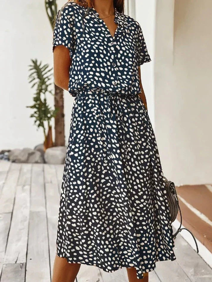 Women's Casual Polka Dot Dress for Summer (7)