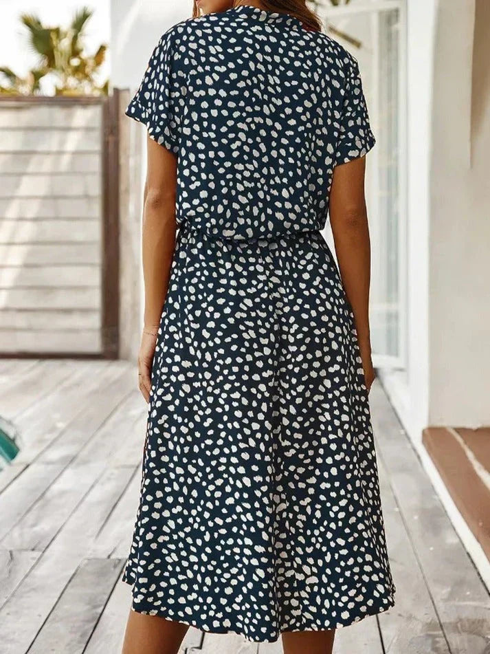 Women's Casual Polka Dot Dress for Summer (8)