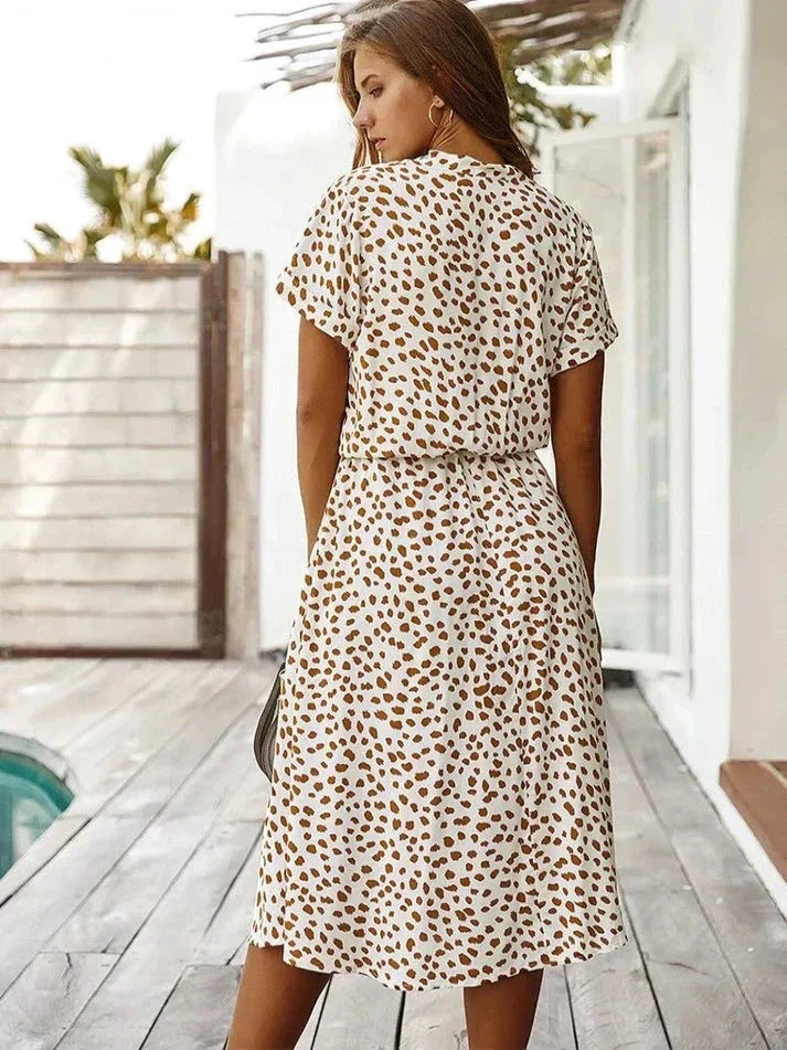 Women's Casual Polka Dot Dress for Summer (9)