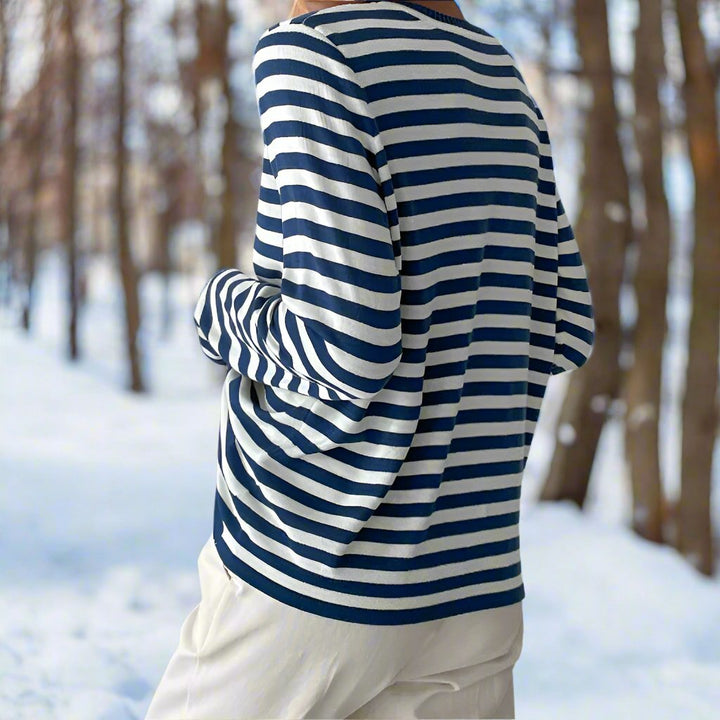 Women's Casual Striped Longsleeve Shirt (8)