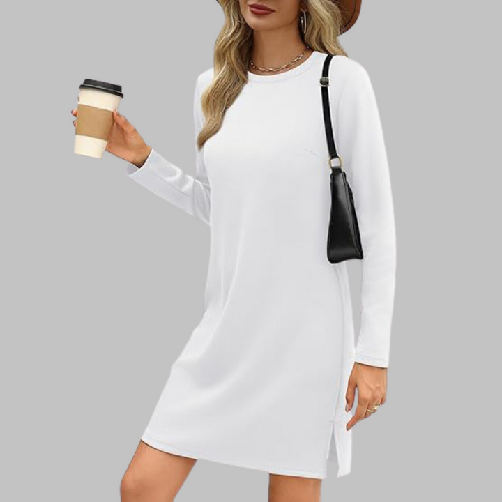 Women's Chic Mini Evening Dress in White