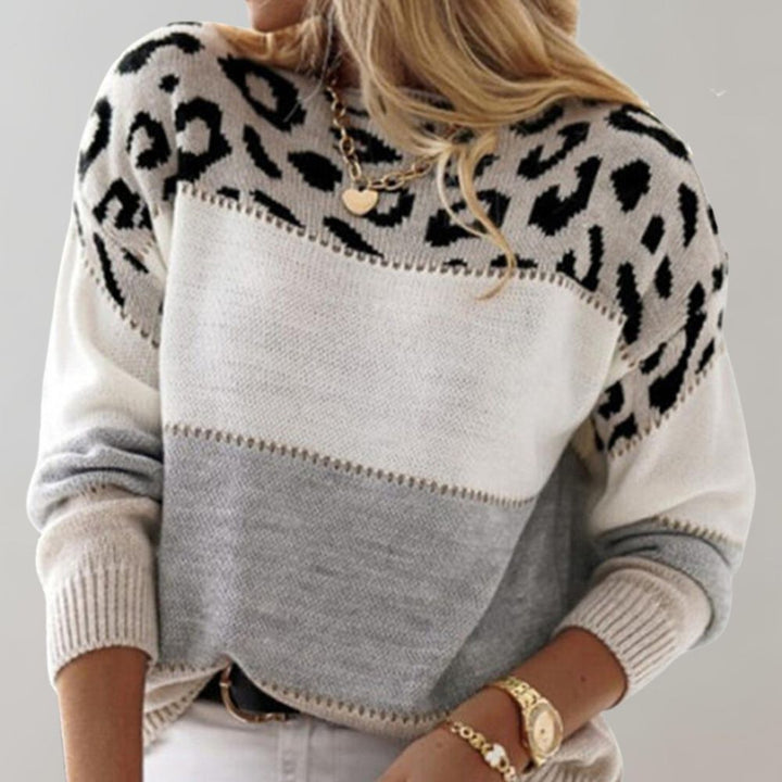 Women's Chic Patterned Knit Pullover (3)